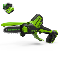 Цепная мини-пила Greenworks 24V G24MCS10 (10 см) аккумуляторная в Елеце